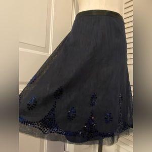 Midnight Blue “Old Navy” Sequin Formal Skirt- Size 8